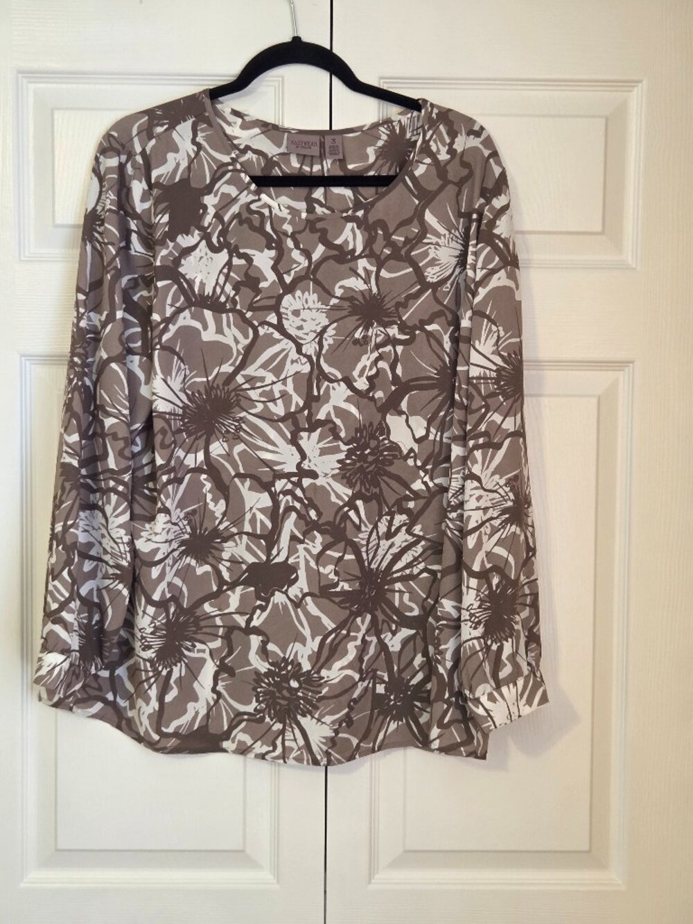 Chico's easywear long sleeve blouse style top size 3 / XL / 16